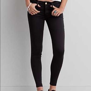 American Eagle black jeggings LONG LENGTHS!